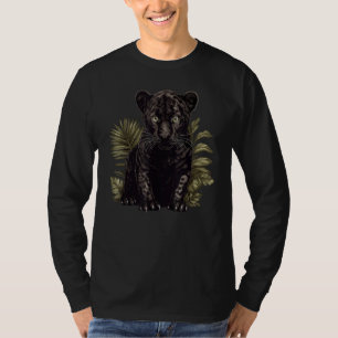 Wild Cat Cub Grote Cat Panter Leopard Zwarte Jagua T-shirt