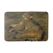 Wild Cat (door Rosa Bonheur) Badmat (Voorkant)