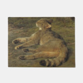 Wild Cat (door Rosa Bonheur) Deurmat (Voorkant)