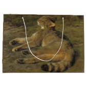 Wild Cat (door Rosa Bonheur) Groot Cadeauzakje (Achterkant)