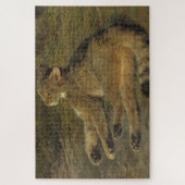 Wild Cat (door Rosa Bonheur) Legpuzzel (Verticaal)