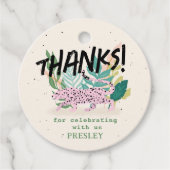 Wild Cat Kids Verjaardagsfeest Bedankjes Labels (Voorkant)