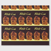 WILD CAT KITTEN CADEAUPAPIER (Vlak)