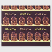 WILD CAT KITTEN CADEAUPAPIER (Vlak)