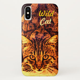 WILD CAT KITTEN iPhone X HOESJE