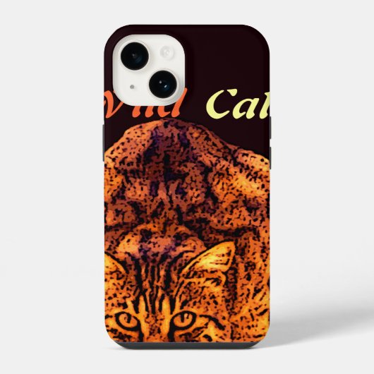 WILD CAT KITTEN iPhone HOESJE (Achterkant)