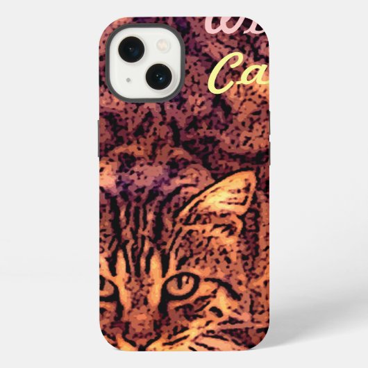 WILD CAT KITTEN iPhone HOESJE (Achterkant)
