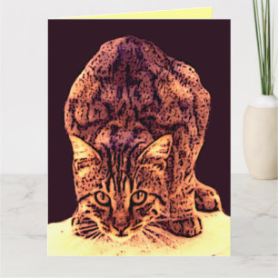 WILD CAT KITTEN KAART