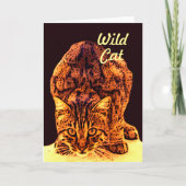 WILD CAT KITTEN KAART (Voorkant)