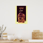 WILD CAT KITTEN POSTER (Keuken)