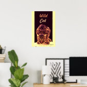 WILD CAT KITTEN POSTER (Thuiskantoor)