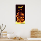 WILD CAT KITTEN POSTER (Keuken)