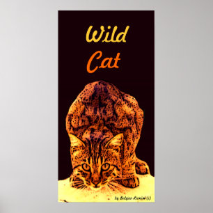 WILD CAT KITTEN POSTER