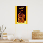 WILD CAT KITTEN POSTER (Keuken)