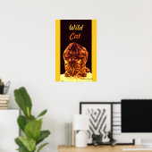 WILD CAT KITTEN POSTER (Thuiskantoor)