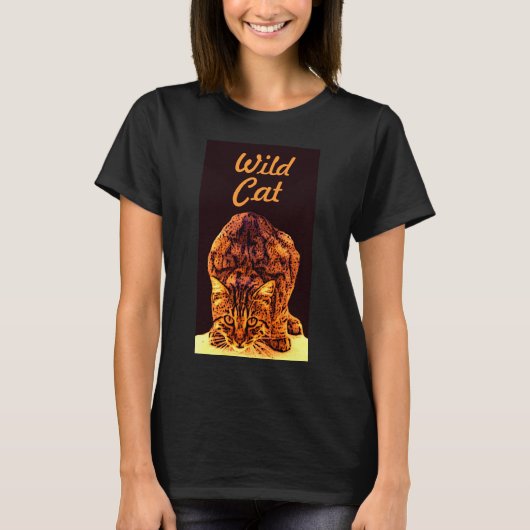 WILD CAT KITTEN T-SHIRT (Voorkant)