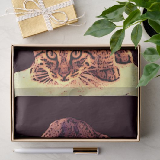 WILD CAT KITTEN TISSUEPAPIER (Geschenk)