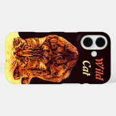 WILD CAT KITTEN Yellow Brown Case-Mate iPhone Case (Achterkant (horizontaal))