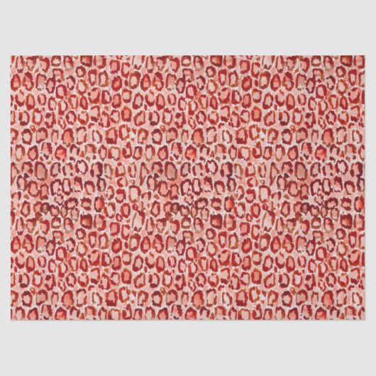 WILD CAT Oranje luipaardhuid — Dierafdrukken Tissuepapier (Voorkant)