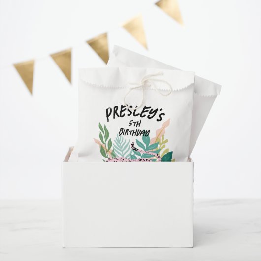 Wild Cat Party Dier Gepersonaliseerde Favor Bag Bedankzakje (Feest)