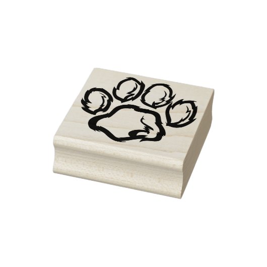 Wild Cat Paw Print Art Stempel (Stempel)