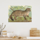 Wild Cat Poster (Keuken)