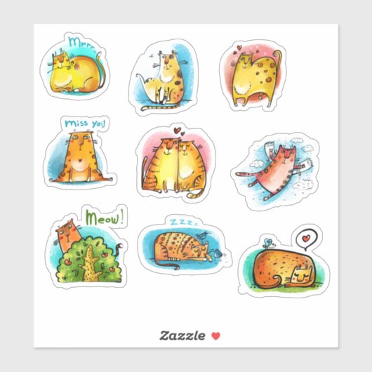 Wild Cat Sticker Series #1 (Vel)