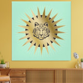 Wild Cat - Wrapped Canvas (Insitu (Woonkamer))