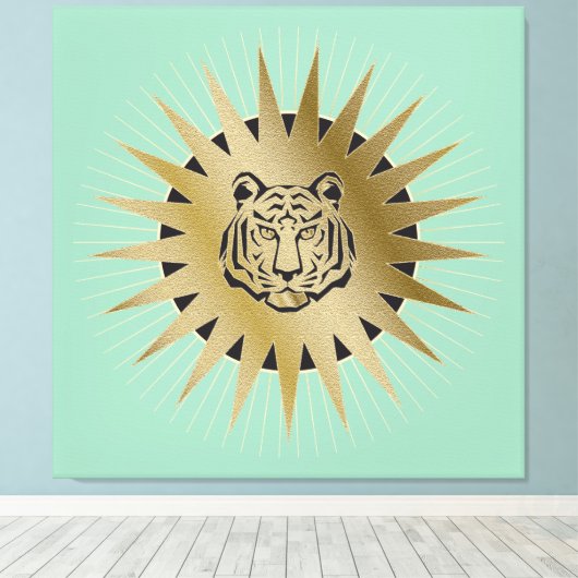 Wild Cat - Wrapped Canvas (Insitu (Houten vloer))