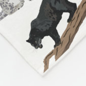Wild Cats Pattern Fleece Deken (Hoek)