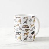 Wild Cats Pattern Koffiemok (Voorkant rechts)