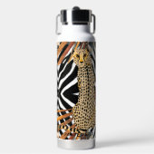 Wild Cheetah - African Wildlife Water Bottle Waterfles (Voorkant)