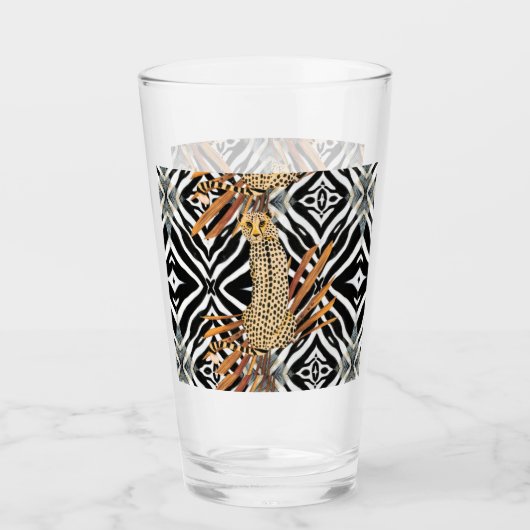 Wild Cheetah  Glas (Voorkant)