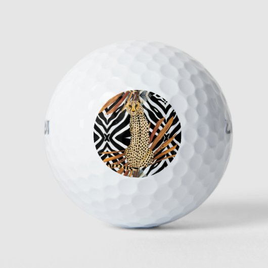 Wild Cheetah Golfballen (Voorkant)