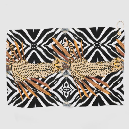 Wild Cheetah Golfhanddoek (Horizontaal)