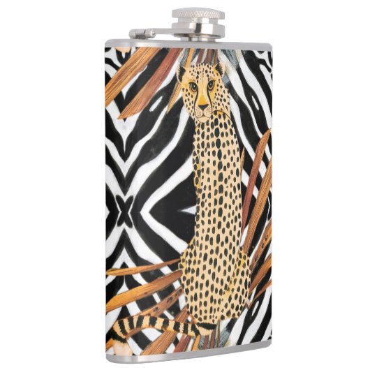 Wild Cheetah  Heupfles (Rechts)