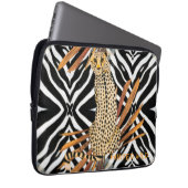 Wild Cheetah Laptop Sleeve (Voorkant Rechts)