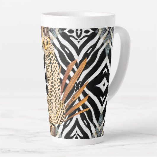 Wild Cheetah  Latte Mok (Rechterhoek)