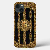 Wild Cheetah Monogram Case-Mate iPhone Case (Achterkant)