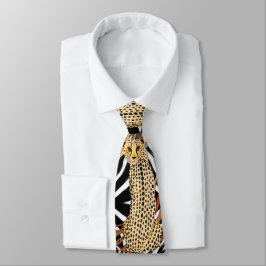 Wild Cheetah Neck Tie Stropdas