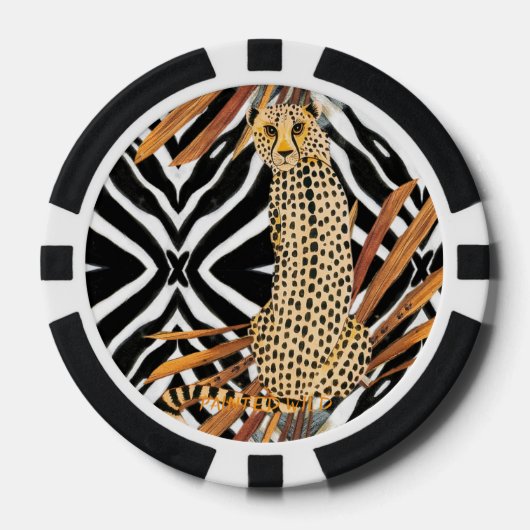 Wild Cheetah Poker Chips (Voorkant)
