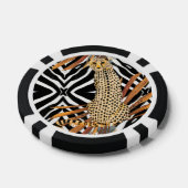 Wild Cheetah Poker Chips (Enkel)