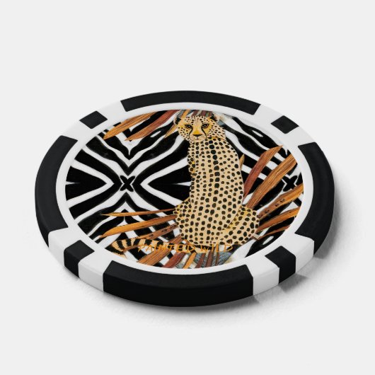 Wild Cheetah Poker Chips (Enkel)