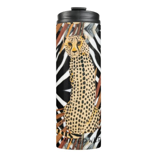 Wild Cheetah Thermal Tumbler Thermosbeker (Voorkant)