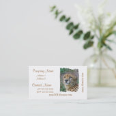 Wild Cheetah Visitekaartjes (Staand voorkant)