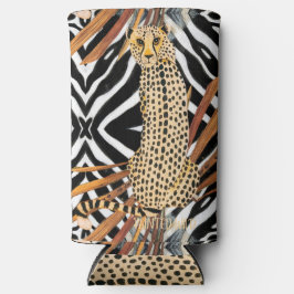 Wild Cheetah Wine Tumbler – African Wildlife Art  Seltzer Blikjeskoeler
