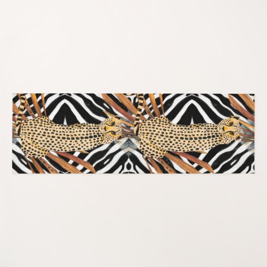 Wild Cheetah Yogamat (Voorkant (horizontaal))