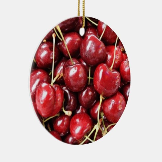Wild Cherries Keramisch Ornament (Rechts)