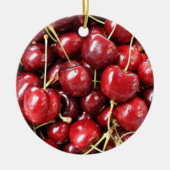 Wild Cherries Keramisch Ornament (Voorkant)