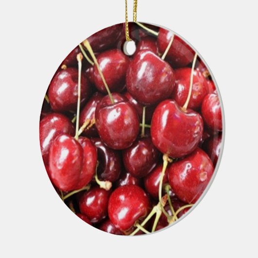 Wild Cherries Keramisch Ornament (Links)